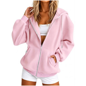 Trendy Women's Full <b>Zip</b> Hooded Sweatshirt Outerwear Premium Oversized Casual <b>Zip</b> <b>up</b> Hoodie Winter - Product Image 1