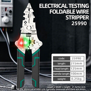 <span class=keywords><strong>Pince</strong></span> Électricien Pliante Multifonction pour Mesure, Coupe et Sertissage de Fils avec Support OEM Personnalisé - Product Image 6