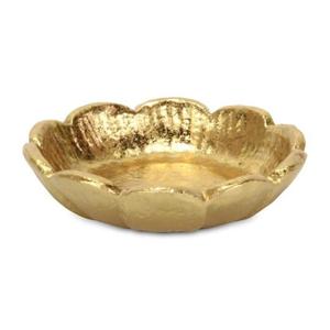 Gold Flower Shape Metal Bowl Handmade Crafts Fruits Bowl Tableware Centerpiece Items Decorative Serving Bowls For Home Parties - Product Image 2
