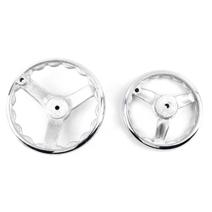 Volantes de hierro fundido cromados con borde redondo para máquinas corrugadoras (3-16 pulgadas) - Product Image 2