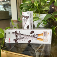 SET de Biscuits au Lait et au Chocolat Pingo Uniques du Vietnam, avec Morceaux de Cacao, 32g & 49,5g, Durée de Conservation 15-18 Mois, Hanoi Vietnam