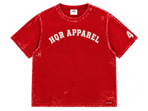Camiseta de Manga Corta Oversize Rosa para Hombre HQR APPAREL con Logotipo Frontal, Estilo Urbano, Cuello Redondo, 100% Algodón, 320g - Product Image 2