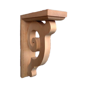 คานไม้เนื้อแข็งคุณภาพพรีเมียมสำหรับทางเข้า - ขายึดไม้ตกแต่งอย่างหรูหรา ผ่านการย้อมสี ทนทาน เป็นมิตรกับสิ่งแวดล้อม งานไม้สำเร็จรูป - Product Image 1