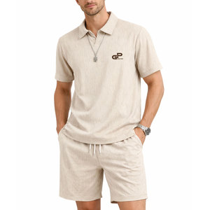 Ensemble de shorts d'été décontractés pour hommes, confortables, légers, flexibles, adaptés à la salle de sport, à la course à pied ou à un usage quotidien - Product Image 1
