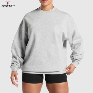 Sweat-shirts pour femmes en gros – Col rond, couleur unie, sport, décontracté, grandes tailles, streetwear, automne, logo imprimé sur le devant, haute qualité - Product Image 1