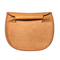 Sac de chasse en cuir marron 100 % cuir véritable, rembourré, étui court, doublé en Sherpa, vente en gros