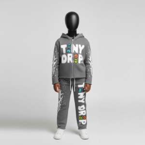 Conjunto de Ropa para Niños de Color Sólido, Hecho en Fábrica con MOQ Bajo, Conjunto de Ropa Deportiva para Niños Pequeños, Traje para Niñas - Product Image 4