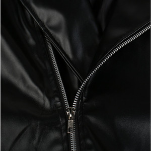 Chaqueta de Cuero Negra para Hombre, Manga Larga, Estilo Clásico, para Todas las Estaciones, Resistente al Viento, Impermeable, Ignífuga - Product Image 3