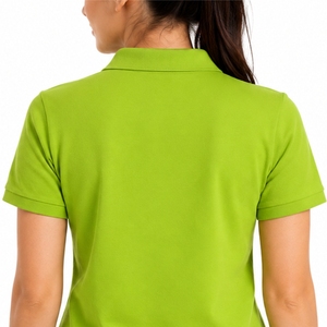 <b>Women's</b> Classic <b>Polo</b> Shirt Short Sleeve Embroidered Letter Front Casual Style Regular Fit Pique Fabric Modern Design For <b>Women</b> - Product Image 5