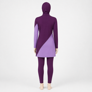 Conjunto Burkini para Mujer que Combina un Estilo Moderno y Modesto, Ajuste Cómodo y Tela Flexible para Piscina y Playa - Product Image 3
