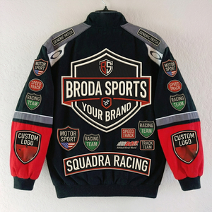 Race Team Nascar F1 <b>Jacket</b> Vintage Motorsport Unisex Women Men Baseball Cycling Work <b>Jacket</b> Loose Fit Embroidery <b>Racing</b> <b>Jacket</b> - Product Image 2