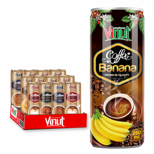 Café Helado Instantáneo VINUT, Lata de Aluminio Elegante de 180 ml, Paquete de 24, Bebida Fría Natural Pura - Product Image 1