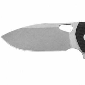 Black Textured Grip Folding Pocket Knives with Broad Satin Finish Blade Thumb Opening Slot and Ergonomic Handle for Everyday Use - Product Image 4