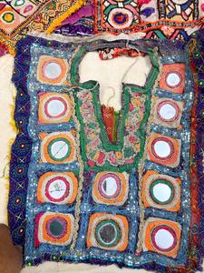 Lot Vintage Pieces Banjara Neck Yoke <b>Patch</b> Traditional Embroidery Applique <b>Patch</b> <b>Sewing</b> Craft - Product Image 3