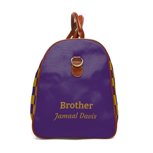 Checkmate Omega Psi Phi Inspired Cordura Duffle <b>Bag</b> 1911 Fraternity Travel Weekender <b>Overnight</b> <b>Bag</b> Zipper Waterproof Large - Product Image 4
