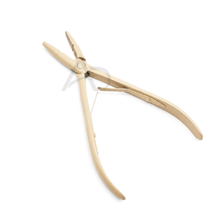 Pinzas de Alta Calidad para Microperlas de un Solo Orificio, con Logotipo Personalizado, Profesionales, de Acero Inoxidable, con Mango Ergonómico, Herramientas para Extensiones de Cabello - Product Image 1