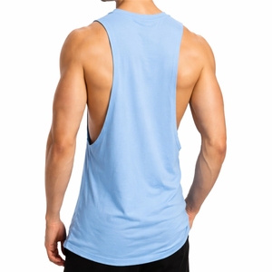 Débardeurs personnalisés pour hommes, 100% coton, respirants, écologiques, coupe musculaire, pour la gym, l'entraînement, anti-rides, séchage rapide - Product Image 3