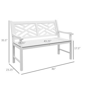 Panca da esterno bianca in legno Respite da 110 cm con telaio in alluminio pressofuso per giardini, terrazze, centri commerciali e parchi - Product Image 3