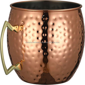 Handcrafted Moscow Mule Copper <b>Mug</b> Solid <b>Ceramic</b> Cup Keeps Drinks Super Cold for Beer Stein & Best Gift for Lovers - Product Image 5