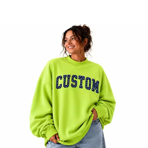 Sweat-shirt surdimensionné à col rond pour femme, coupe ample, manches longues, pull décontracté - Product Image 4