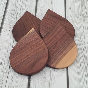 Handcrafted Classic Durable Wooden Beverage <b>Coaster</b> <b>Set</b> with Elegant Natural Texture Customizable for Home Decor - Product Image 6