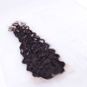 เวอร์จินลูกไม้ปิด4X4และ5X5ธรรมชาติหยิกดิบอินเดียผมผ้าการรวมกลุ่มผมมนุษย์คลิปอินน์ชุดดิบกัมพูชาหนังกำพร้าเหมือนเดิม - Product Image 2