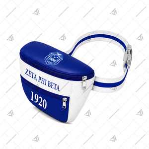 กระเป๋าคาดเอวหนังเทียมปักลายกรีก Zeta phi Beta สำหรับทุกฤดูกาล - Product Image 3