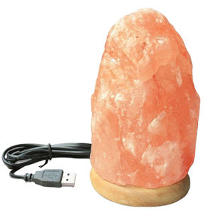 Lampe en sel de l'Himalaya 100% naturelle, sculptée rose, style Feng Shui, avec variateur d'intensité, la plus vendue - Product Image 1