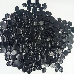 Lot de cabochons en onyx noir naturel, formes et tailles variées, pierres polies en vrac pour la fabrication de bijoux, vente en gros, approvisionnement en vrac - Product Image 3