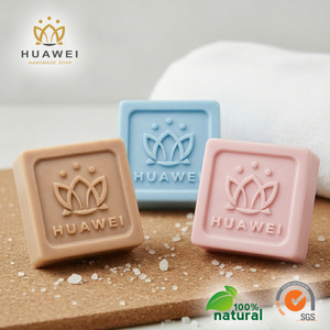 Customized Logo Design <b>Soap</b> Solid Cube For All Skin Types Adults Regular Size - Product Image 1