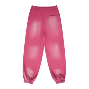 Pantalon de jogging décontracté pour homme, coupe droite, délavé à l'acide, 100 % coton, écologique, prix de gros, nouvelle collection - Product Image 2