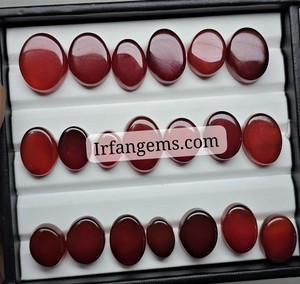 Lote de Cabujones de Ónix Rojo de Alta Calidad a Precio de Mayoreo, Ónix Rojo 100% Natural en Formas Variadas para Joyería, Lote de Cristales de Ónix Rojo - Product Image 6