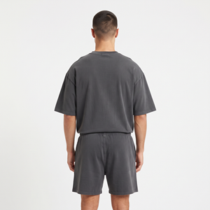Ensemble deux pièces décontracté pour homme, t-shirt et short, tenue de sport tendance à manches courtes, vente en gros pour l'été - Product Image 2