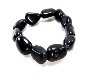 Crystal <b>bracelet</b> Black Agate Tumbled <b>Bracelet</b> <b>Beads</b> 8mm Stone Crystal Gemstone Fashion Jewelry <b>Men</b> and - Product Image 2
