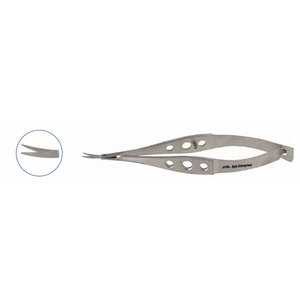 Surgical Scissors CE Certified High Quality for Secondary Cataract Procedures Vannas Micro-Scissors Manual Very Delicate Curved - Product Image 1