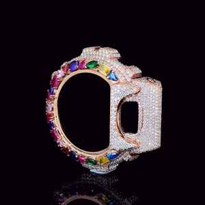 Starspire Jewels GA100 Hip Hop Gshock Vintage Luxury 925 Sterling Silver Iced VVS Moissanite Diamond <b>Watch</b> Bezel <b>Case</b> - Product Image 1