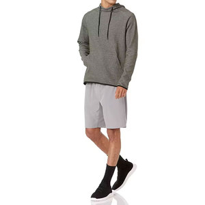 Sudadera con capucha verde para hombre, con cremallera completa, personalizada, de ajuste regular, con logo en relieve, de felpa francesa, para uso casual de otoño - Product Image 2