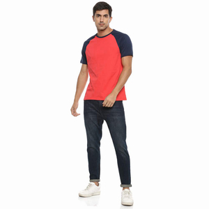 <b>Top</b> Trending Men's Street Wear <b>Raglan</b> T-Shirts Solid Color Breathable Quick Dry Regular Fit Knitted Fabric Men's Tee Shirts - Product Image 3