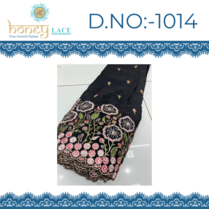 Tissu Georgette Premium Fendy en Maille Warp avec Broderie Florale et Perles, Poids Moyen, Imprimé, Accessoires de Mariage pour Garçons et Filles - Product Image 2