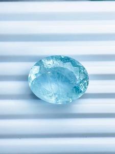 Aigue-marine naturelle taille ovale 29 carats, couleur bleu ciel premium, clarté excellente, qualité supérieure, pierre précieuse de collection certifiée IGI, magnifique - Product Image 6