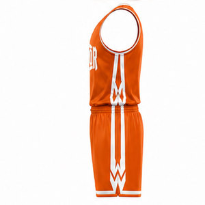 Ensemble de maillots de basket-ball haute performance avec tissu en maille léger, propriétés de séchage rapide et graphiques d'équipe personnalisés - Product Image 5