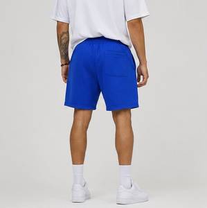 Shorts bleus imprimés pour hommes avec motif soleil, coupe décontractée, en coton tricoté respirant, pour l'été - Product Image 2