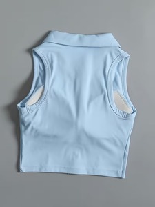 สปอร์ตบราสำหรับวิ่งที่มีความยืดหยุ่นสูงสำหรับผู้หญิง |   เสื้อครอปออกกำลังกายแบบไร้ตะเข็บ X-Strap |   เสื้อกล้ามรัดรูปแบบมีแถบยางยืดสำหรับออกกำลังกาย - Product Image 2