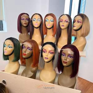 Pelucas de Cabello Humano Vietnamita de Alta Calidad, Densidad Personalizada, Peluca con Frente de Encaje Suizo, Pelucas Lisas SDD para Mujeres Negras - Product Image 5