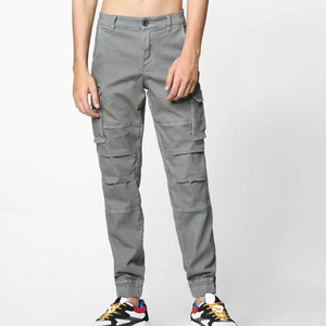 Custom Streetwear Cargo Pants Vintage Wash Utility Trousers Polyester Cotton Embroidery Screen Printing OEM ODM Wholesale - Product Image 1