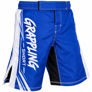 Custom Boxing Grappling <b>Shorts</b> <b>Mens</b> <b>Camo</b> Training Quick Dry Stretch Digital Print Spandex/Polyester Durable Breathable OEM - Product Image 1