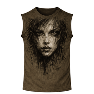 Camiseta deportiva sin mangas para hombre, de corte atlético, tela transpirable, diseñada para entrenamientos, ejercicios y uso deportivo diario. - Product Image 5