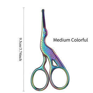 Professional Salon Hair <b>Scissors</b> Stainless Steel Facial Mustache Nose Hair <b>Beard</b> Eyebrows Multipurpose Safety Tip Hair Removal - Product Image 5