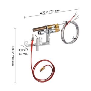Gruppo Pilota Gas OE 103779 01 PP231 NG8218 per Caminetto CIVF 25 CF, Ricambio Compatibile per Accensione Gas Naturale - Product Image 4