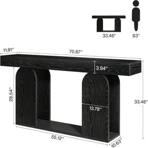 Mesa de Sofá Extra Larga para Salas de Estar y Pasillos, Consola Principal para Entrada y Vestíbulos - Product Image 5